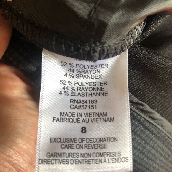 Karl Lagerfeld Paris Checkered Ankle Pants size 8 - Picture 14 of 15